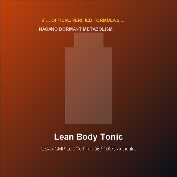 Nagano Lean Body Tonic Metabolism Elixir